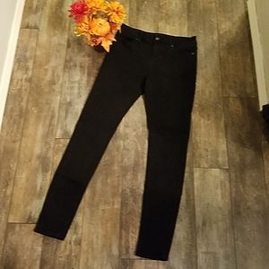 HT Denim Low Rise Skinny Black Sz 7